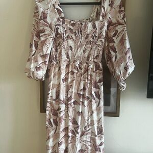 House of Harlow Elegant Floral Print Dress